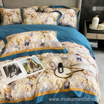 Guaranteed longstaple cotton digital bedding set